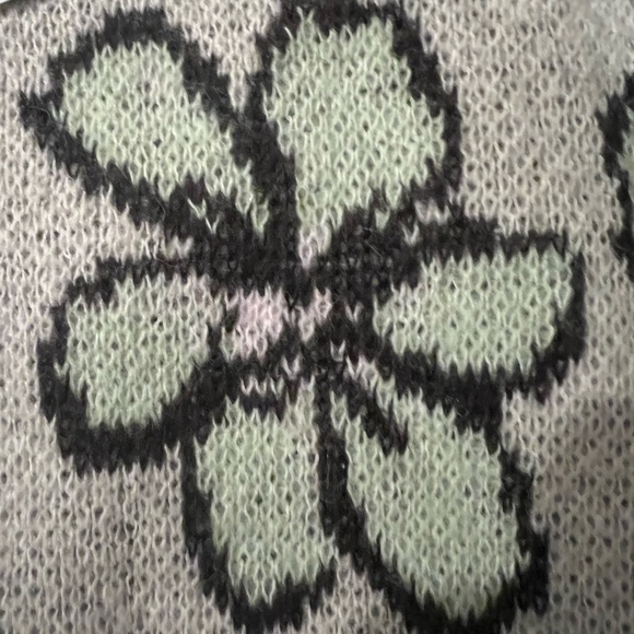 Saltwater LUXE Floral Black and Cream Sweater - Picture 6 of 7